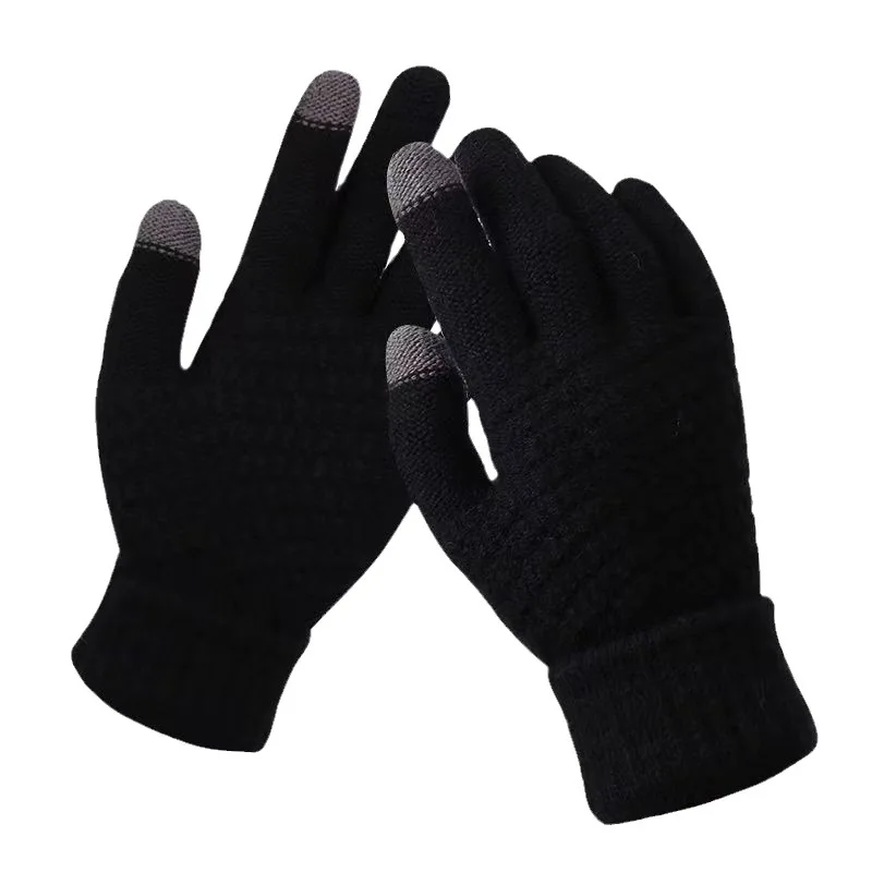 

Cold Winter Autumn Warm Windproof Fashionable Unisex Gloves Piled Thickened Men Women Breathable Warmth Outdoor Riding Gloves