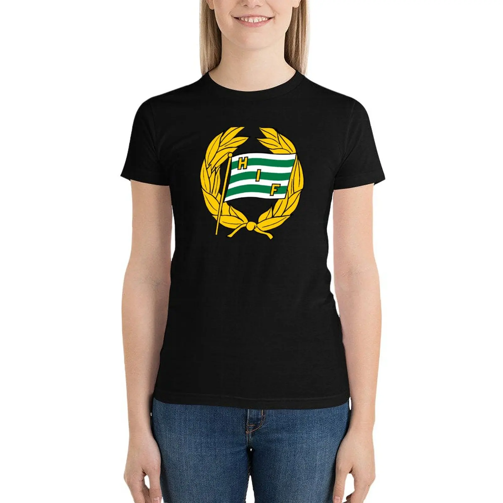 

Hammarby Fotboll home T-Shirt shirts graphic tees cute tops graphics graphic t-shirts for Women