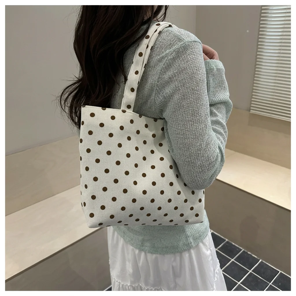 Women'S Commute Tote Bag Versatile Dual-Use Fabric Tote Fabric Handbag For Women Lightweight Large Capacity Shoulder Bag