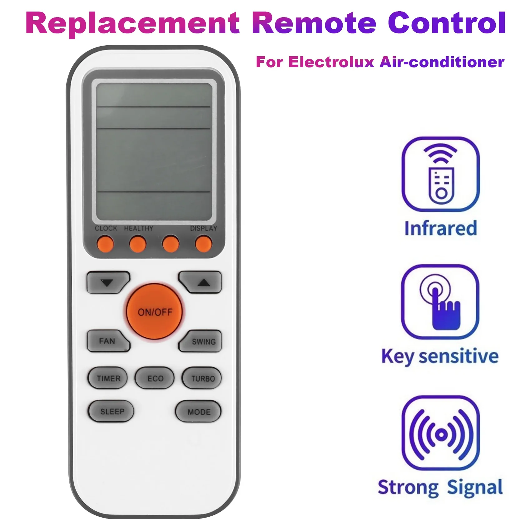 Replacement Air-Conditioner Remote Control for Electrolux Air-Conditioner