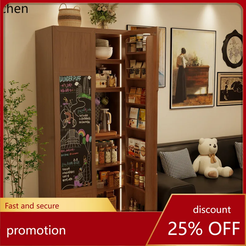 HXL Solid Wood Sideboard Wall-Mounted Storage Cabinet Refrigerator-Style Organizer Snack Cabinet