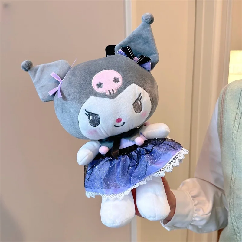 

Sanrios Kuromi Dark Maid Series плюшевая игрушка кукла японский мультфильм 28 см для девочек спальня диван подушка украшения детские подарки новый
