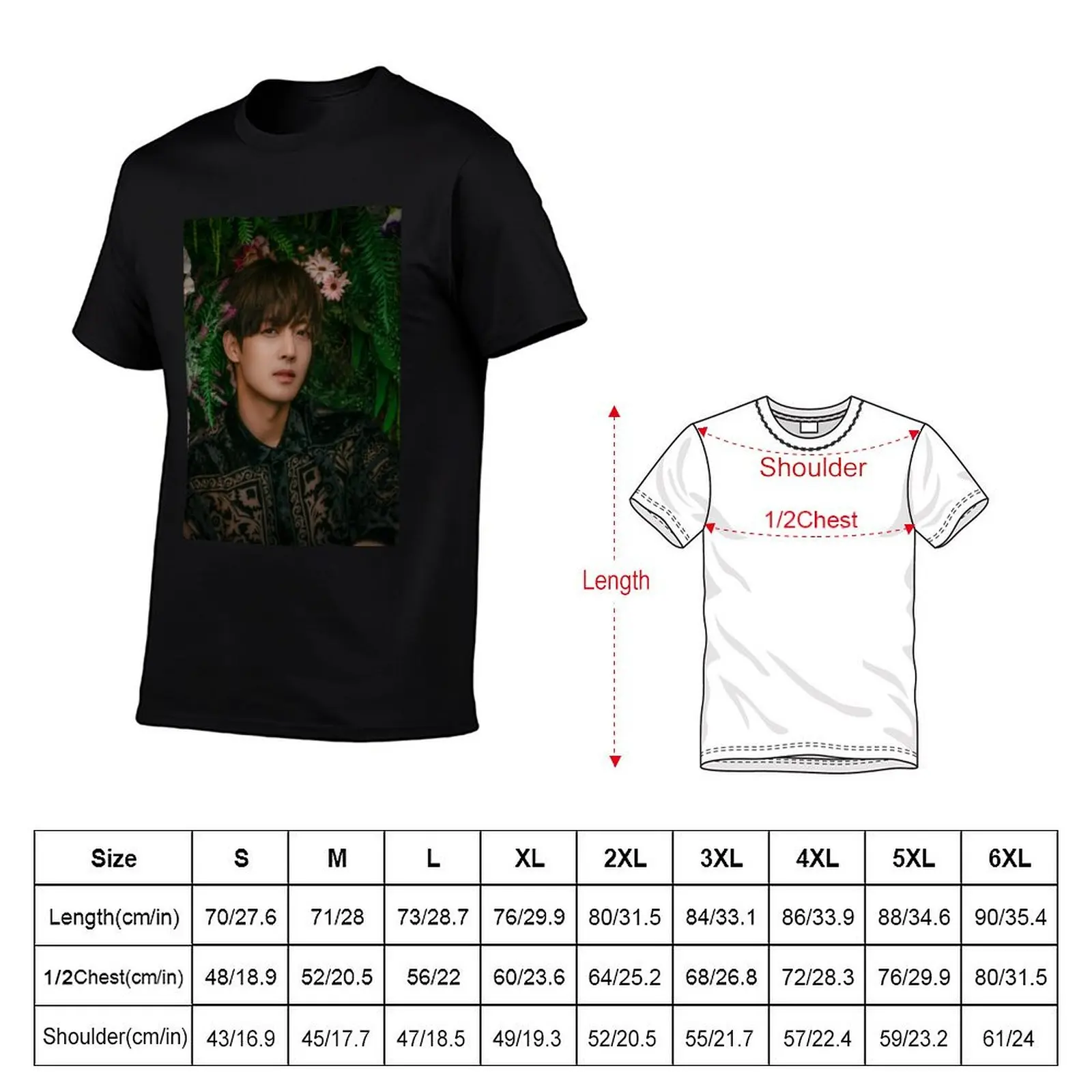 Kim Hyun Joong - V21 T-Shirt man t shirts graphic t shirts for man cotton funny graphic t shirts for man T-Shirt
