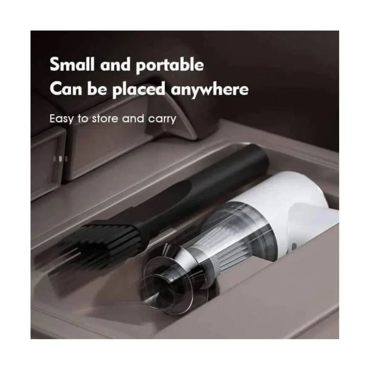 Wireless Handheld Car Vacuum Cleaner Strong Suction, Car Vacuum Cordless Rechargeable, Portable Vacuum Cleaner Black