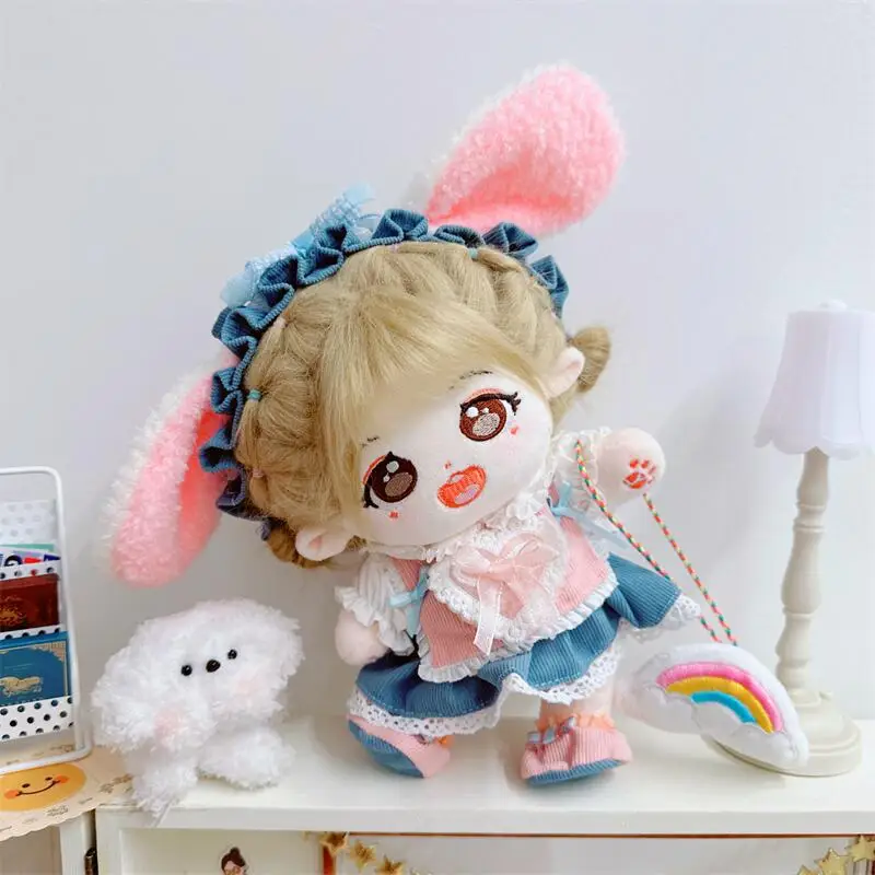 

Kawaii Lolita Suit Doll Clothes, Cute Stuffed Soft Cotton, Naked No Attribute Plush Doll for Girls, Fans Collection Gifts, 5Pcs