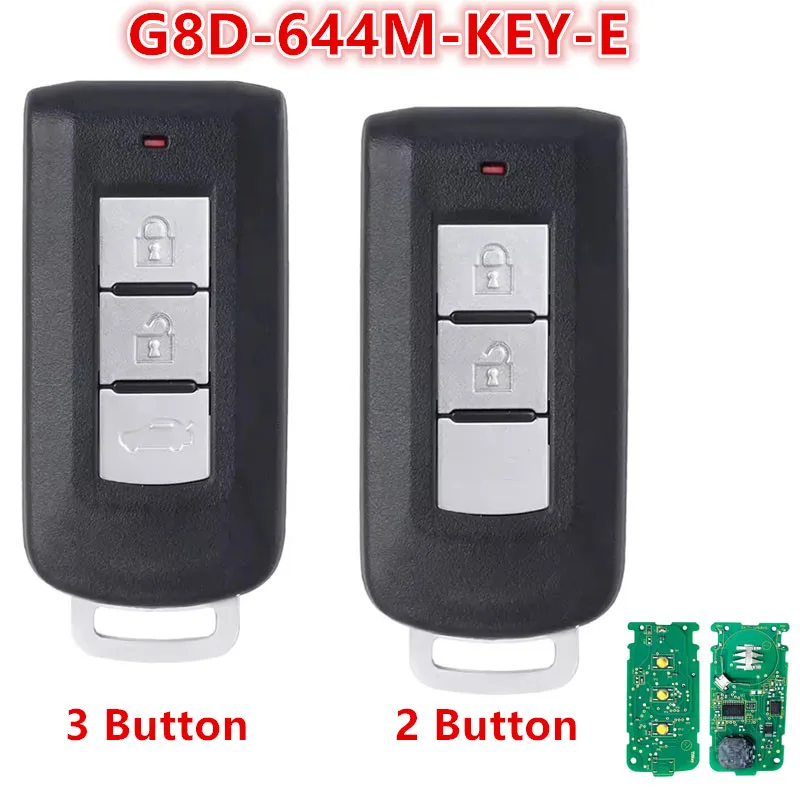 G8D-644M-KEY-E for Mitsubishi ASX Lancer Outlander 2008 09 10 11 12 13 14 15 16 2017 2018 2019 433MHz Smart Remote Key Fob ID46