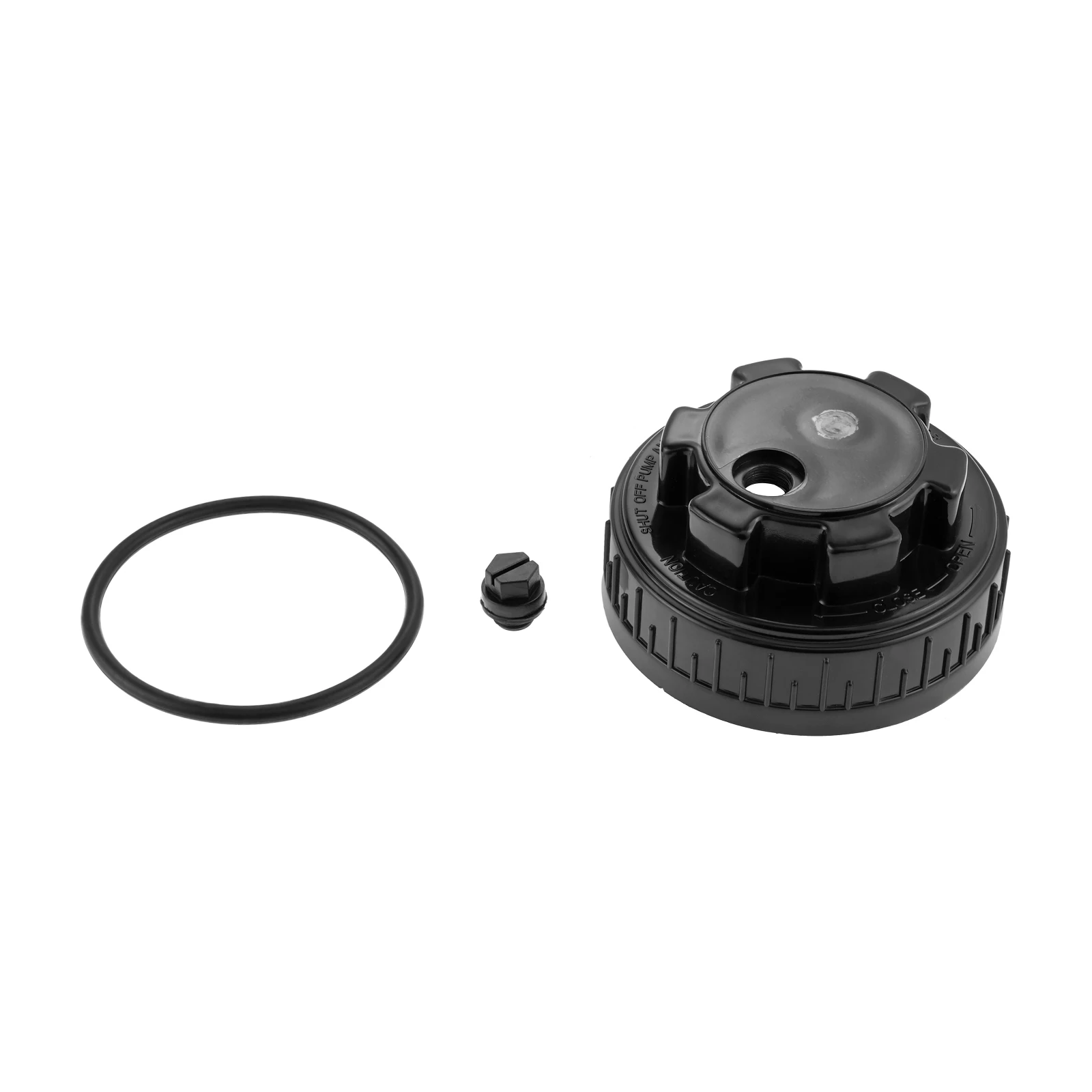 Chlorinator Cover with Tight Threads O-rings for Hayward CLX110C CL100 CL110 Automatic Chlorinator Feeder Black Sealing Design