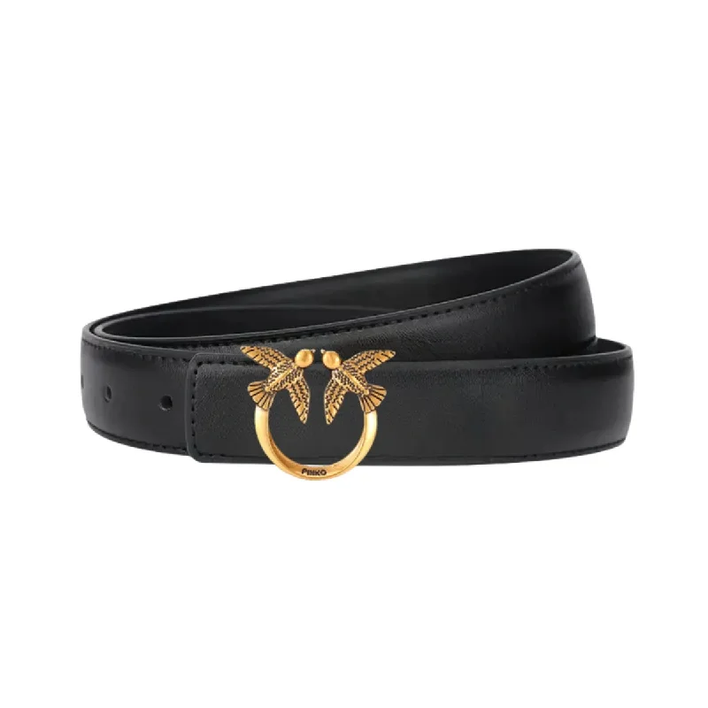 2026 Pinko Women's Luxury PU Belt with Minimally Designed Fashion Belt Suitable for Daily Commuting, Dating, Retro Style, Elegan