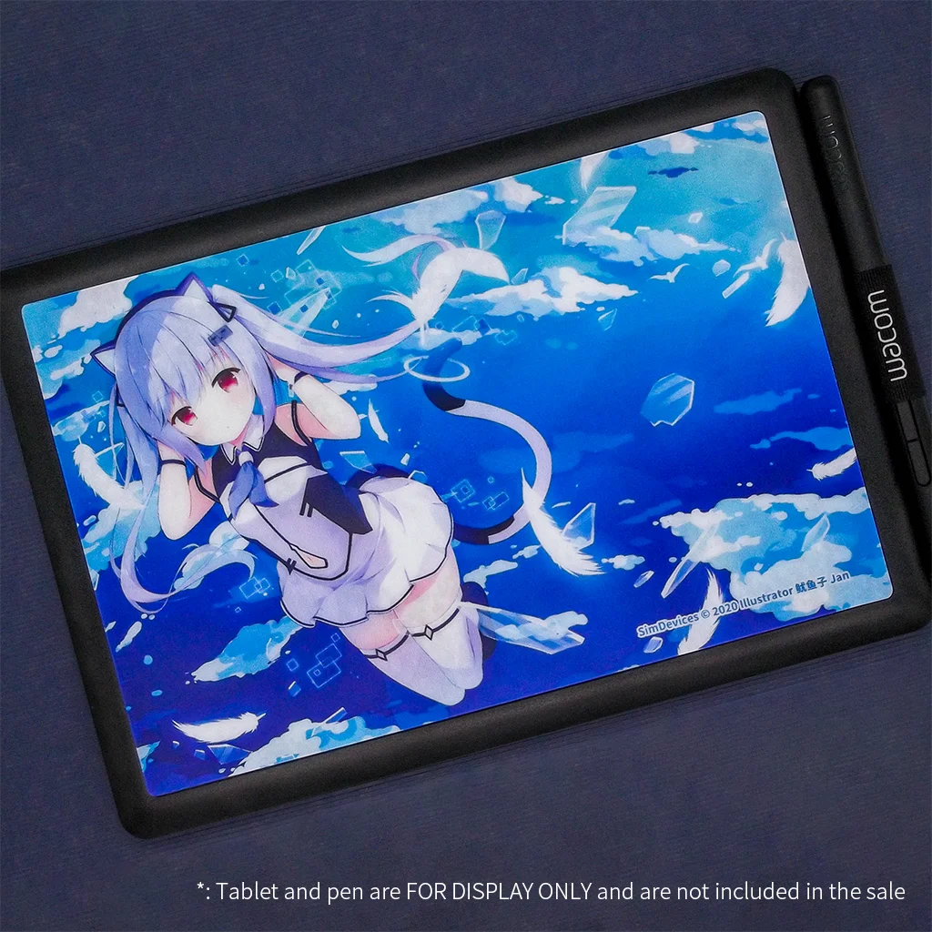 Simpad-タブレットと描画用の保護フィルム,デジタル印刷用の描画面,Wacom CTL-471/472/480用のカバーシート