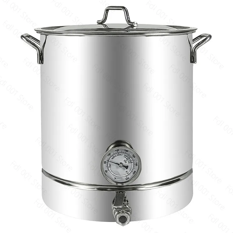 Stainless steel household beer barrel with faucet enzyme barrel temperature control grape cooling fermentation