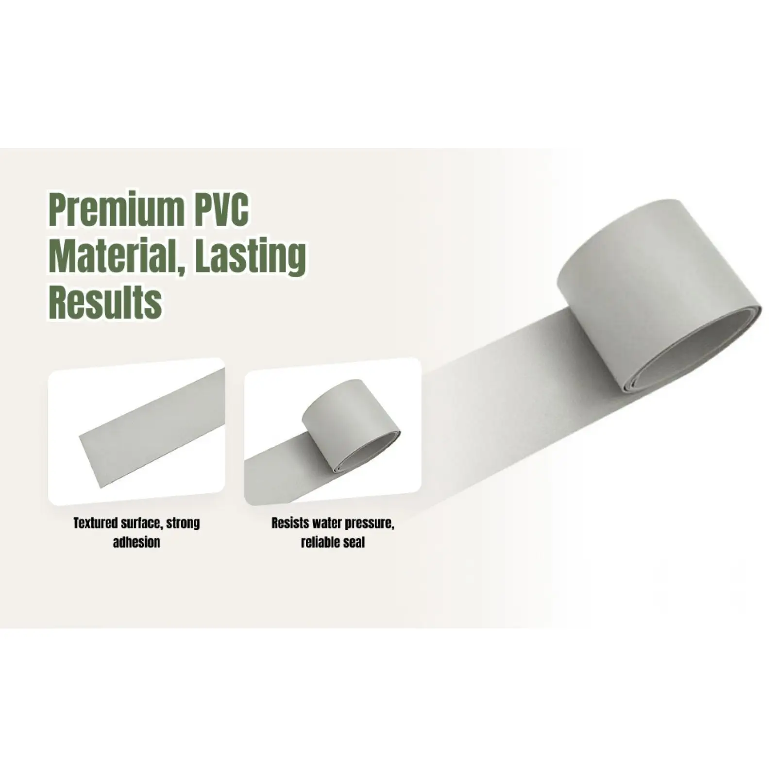 رقعة إصلاح PVC مقاومة للماء وقابلة للنفخ بحرية/درنغ/RIB متوسطة الرمادي مقاس 51 × 1000 مم #3