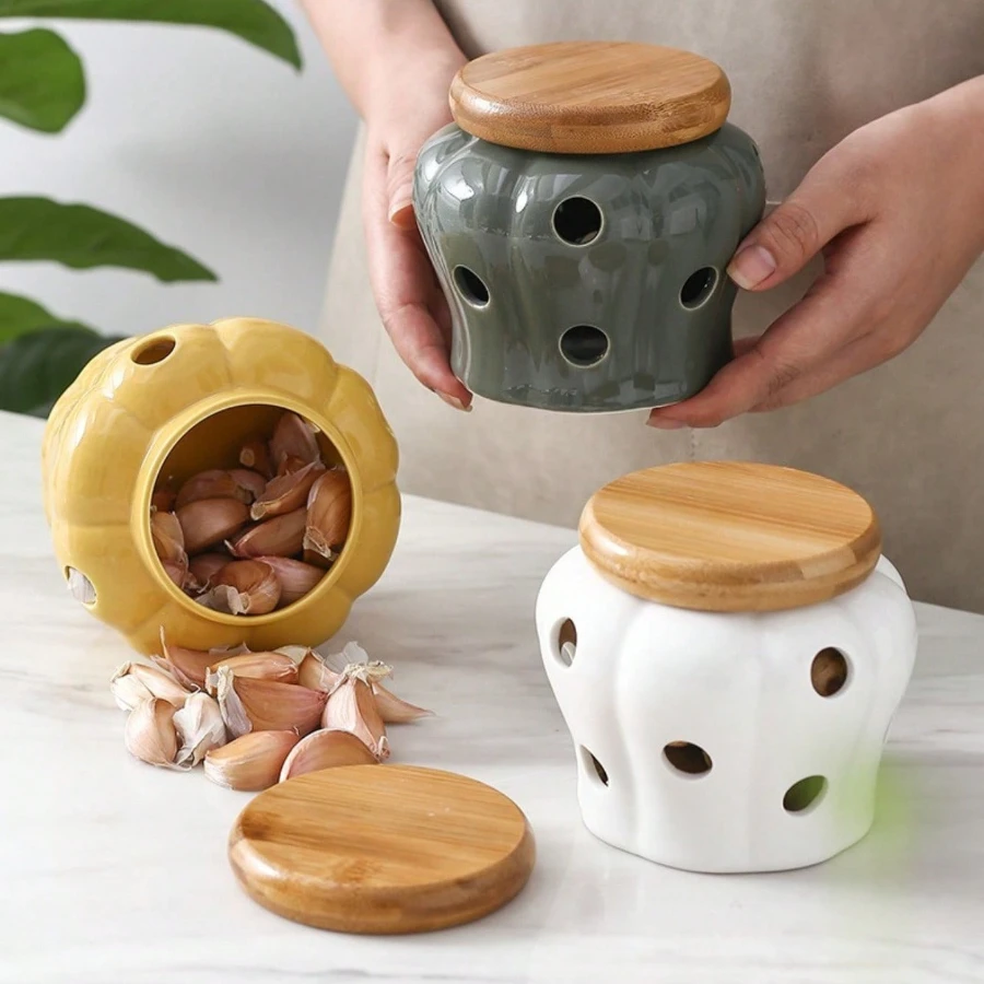 Ceramic Garlic Stor…