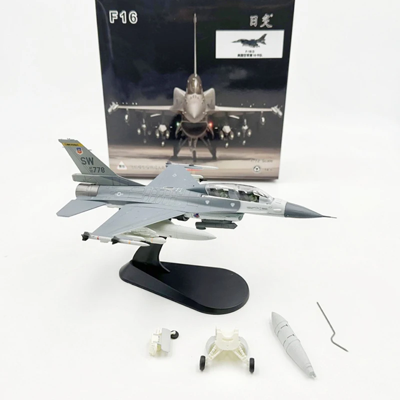 Diecast Metal 1:72 Scale USAF MIG Killer F16 F-16D F16D Airplane Model Military Combat Aircraft Model For Collection