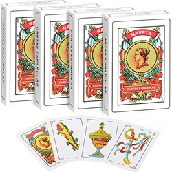 Cartas de jogo autênticas NAIPES espanholas, perfeitas para jogos de cartas mexicanos e pôquer, 1 deck ótimo para presentes, Party Time Play