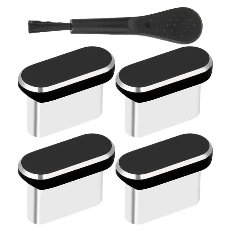 

Пылезащитная заглушка типа C для Samsung XiaomiHuawei Type-C, защитная пробка для зарядного порта с чистящей щеткой, защита от пыли и пыли