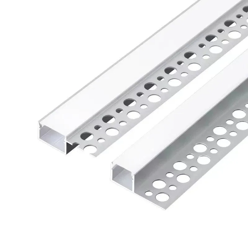 

Recessed Linear Aluminum Profile Channel Diffuser for Corner Ceiling Decor Lighting Frameless Embedded Led Bar Strip Profile