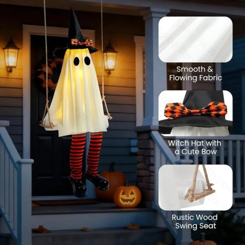 Halloween wizard ghost LED light ambient decoration pendant