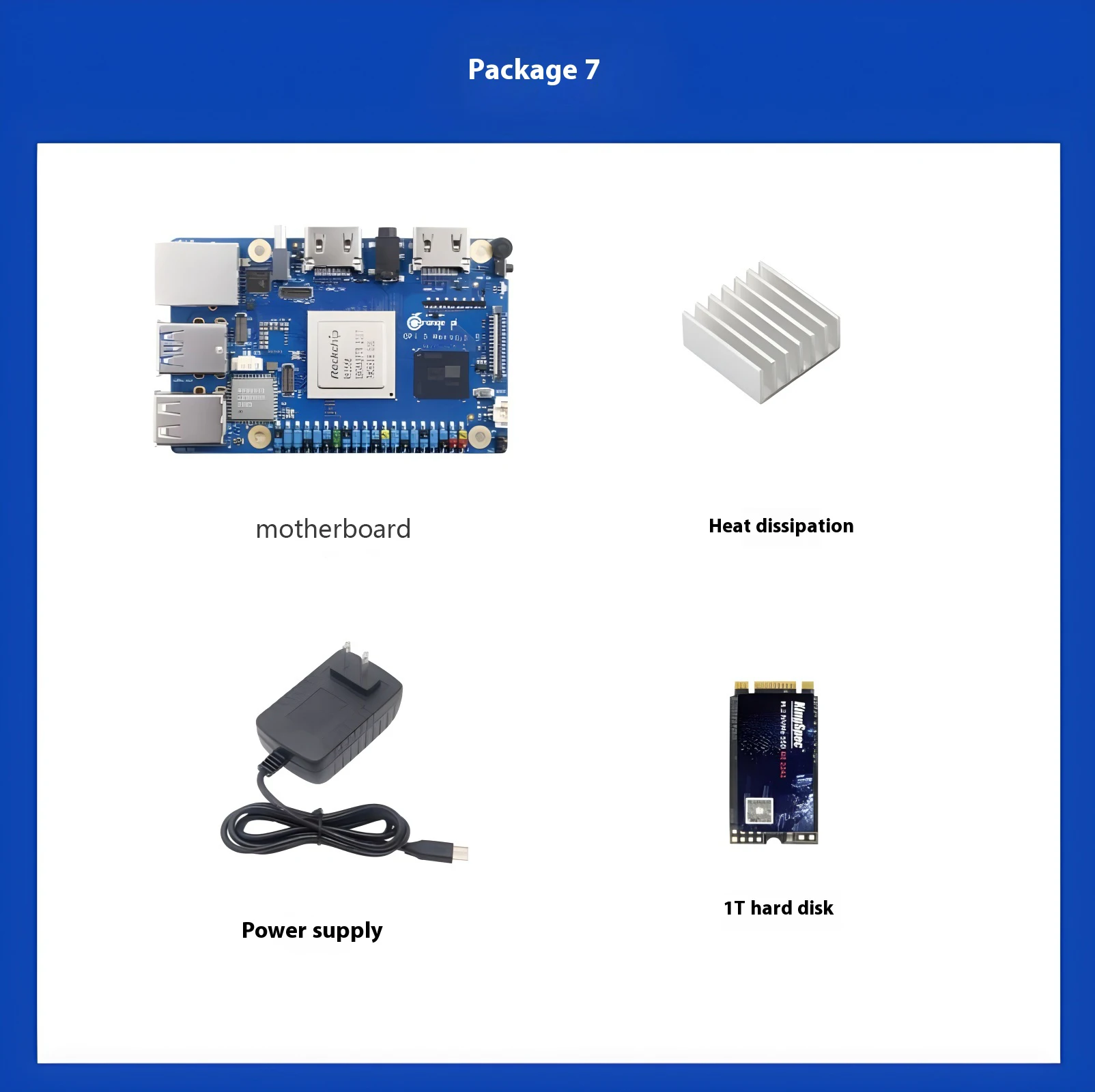 Orange Pi 5 Max 4/8/16GB RAM LPDDR5 Rockchip RK3588 Development Board M.2 PCIE 2.5G LAN WiFi+BT OrangePi 5 MAX Single Board image 3