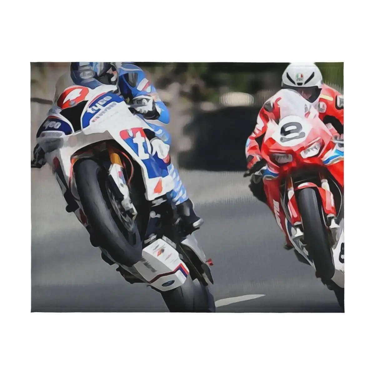 Isle of Man TT 인텐시티 담요는 장식용 모피처럼 부드러운 담요입니다.