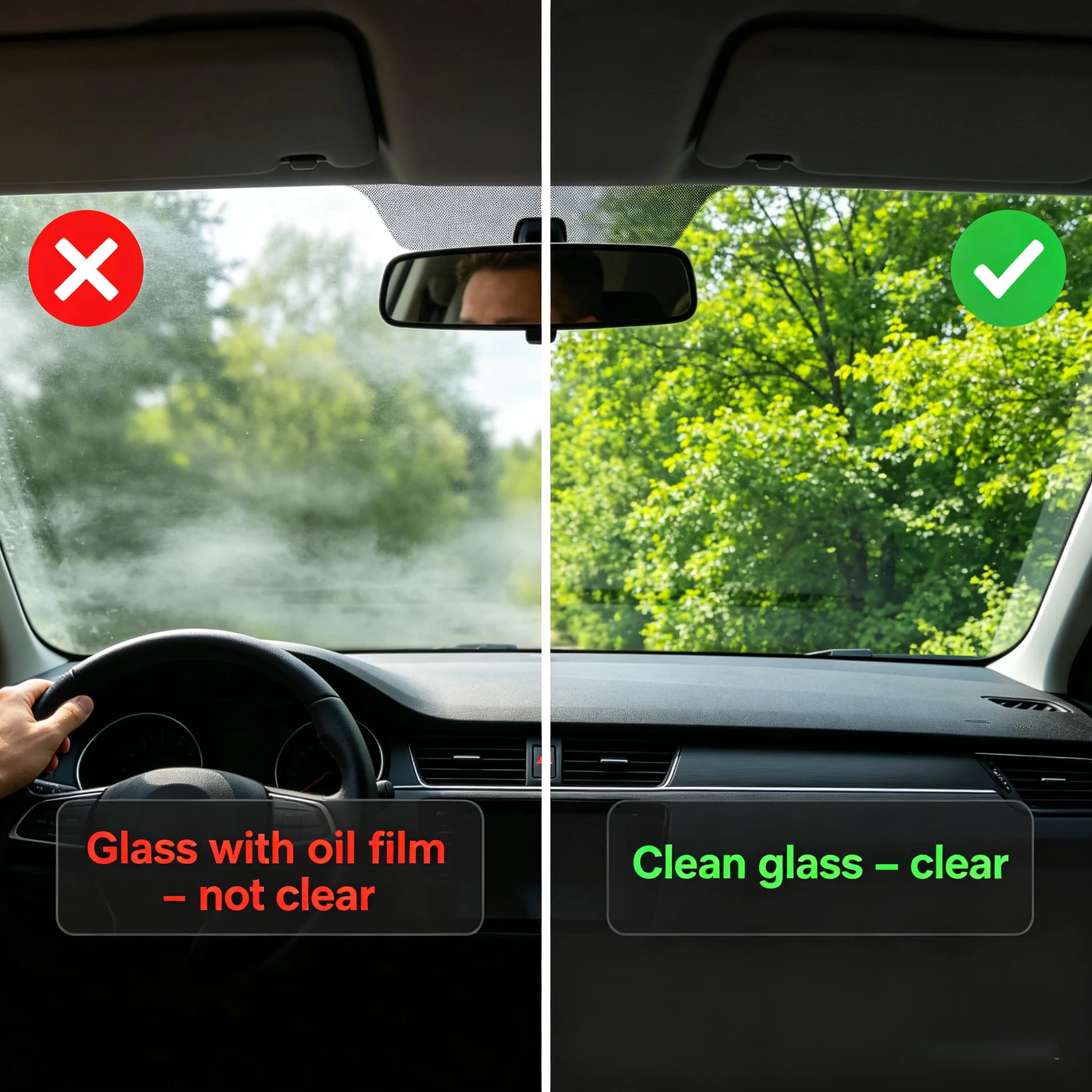 Powerful Oil Film Remover for Car Windshield – QIFENGHE 120ml Bug & Tree Sap Cleaner – Removes Bird Droppings, Insect Stains, Ro