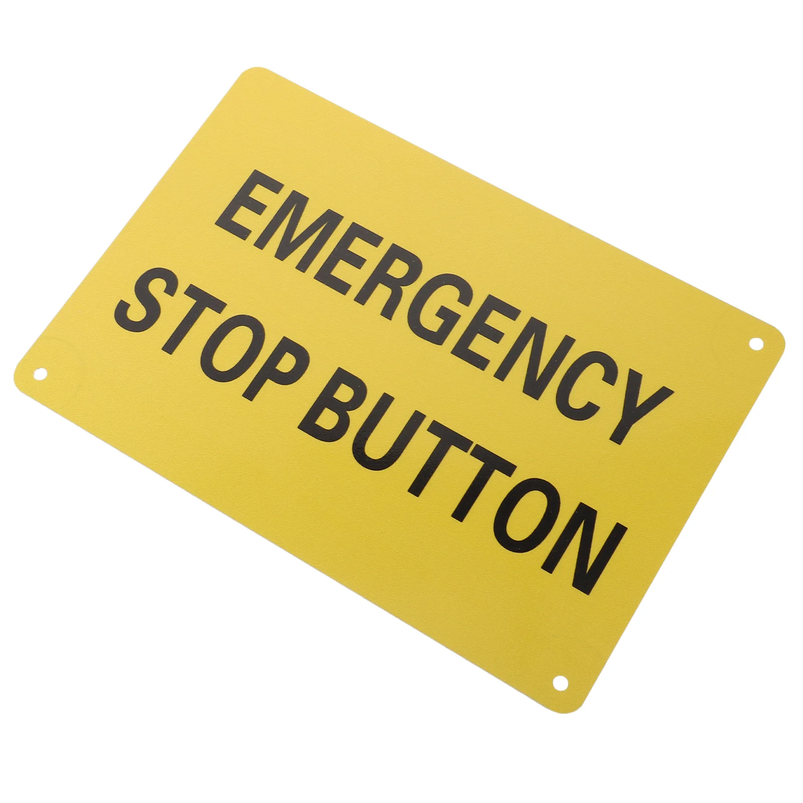 Machinery Emergency Stop Sign for Equipment Warning Metal Caution Notice Indicator