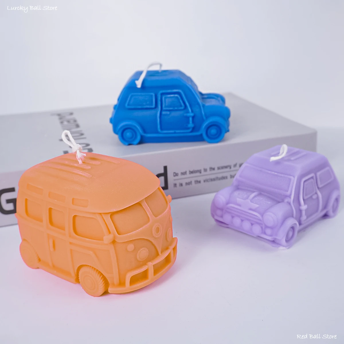 Kombi Camper Van Bus Candle Silicone Mold Retro Italian Vintage Car Candle Making Handmade Concrete Home Decor Ornament Mould