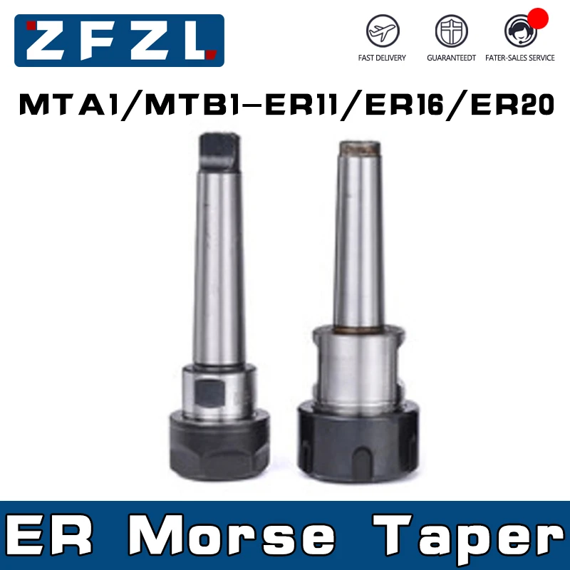 1PC MT1 ER Morse Taper MTA1 MTB1 ER11 ER16 ER20 Collet Chuck Tool Holder MTA MTB Morse Lathe Spindle