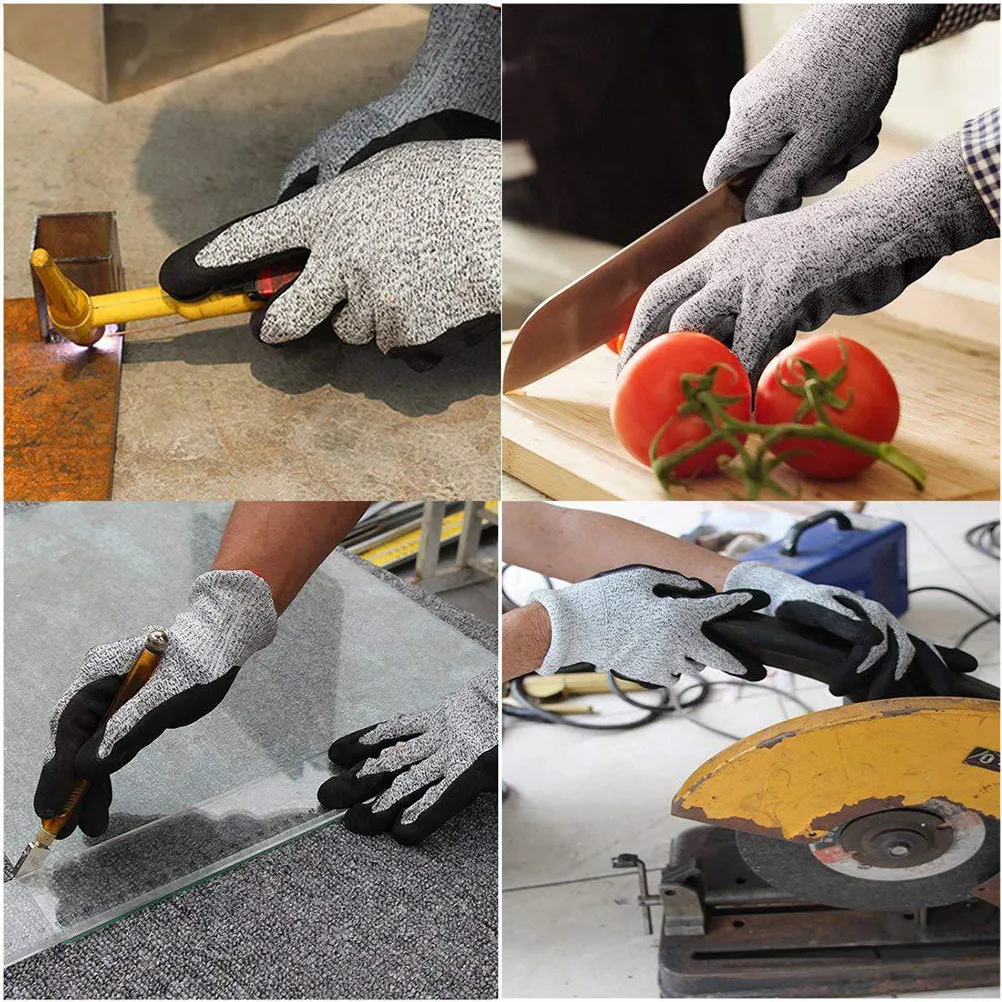 

1 Pair Waterproof Work Safety Gloves Wear Resistant Breathable Anti Slip For Maintenance Agriculture Garden Use Protective