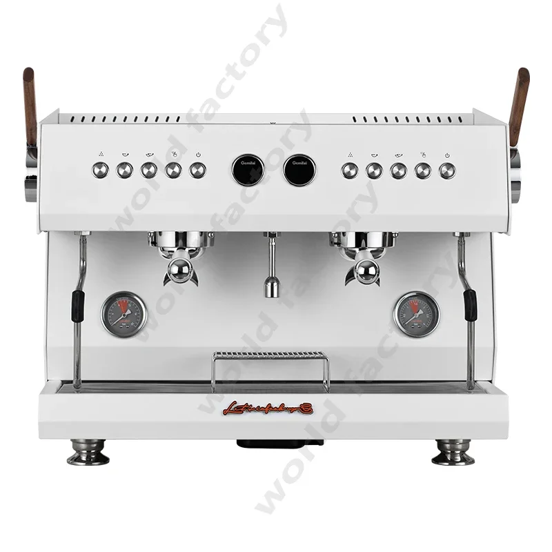 Gemilai CRM3211 Luxury Branded 3 In 1 Commercial Professional 2 Group Semi Automatic Espresso Coffee Machine For Shops