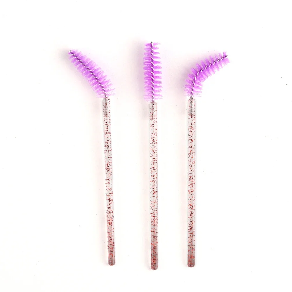 50 stuks wegwerp wimperborstels verlenging kristal wenkbrauwborstel mascara toverstaf wimpers cosmetische tool set make-up schoonheid