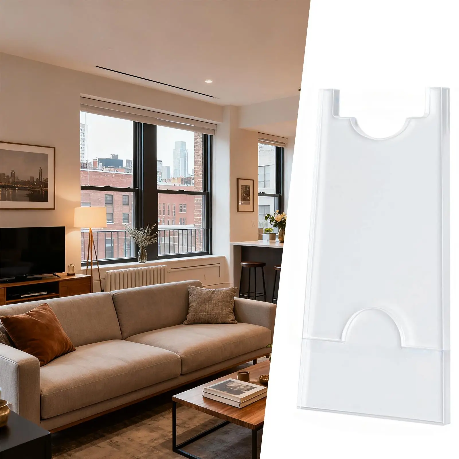 Furniture Stoppers Adjustable Acrylic Clear Non-slip Bed Stoppers Wall Bumpers Set For Safety Protection Enhanced Airflow Sofa