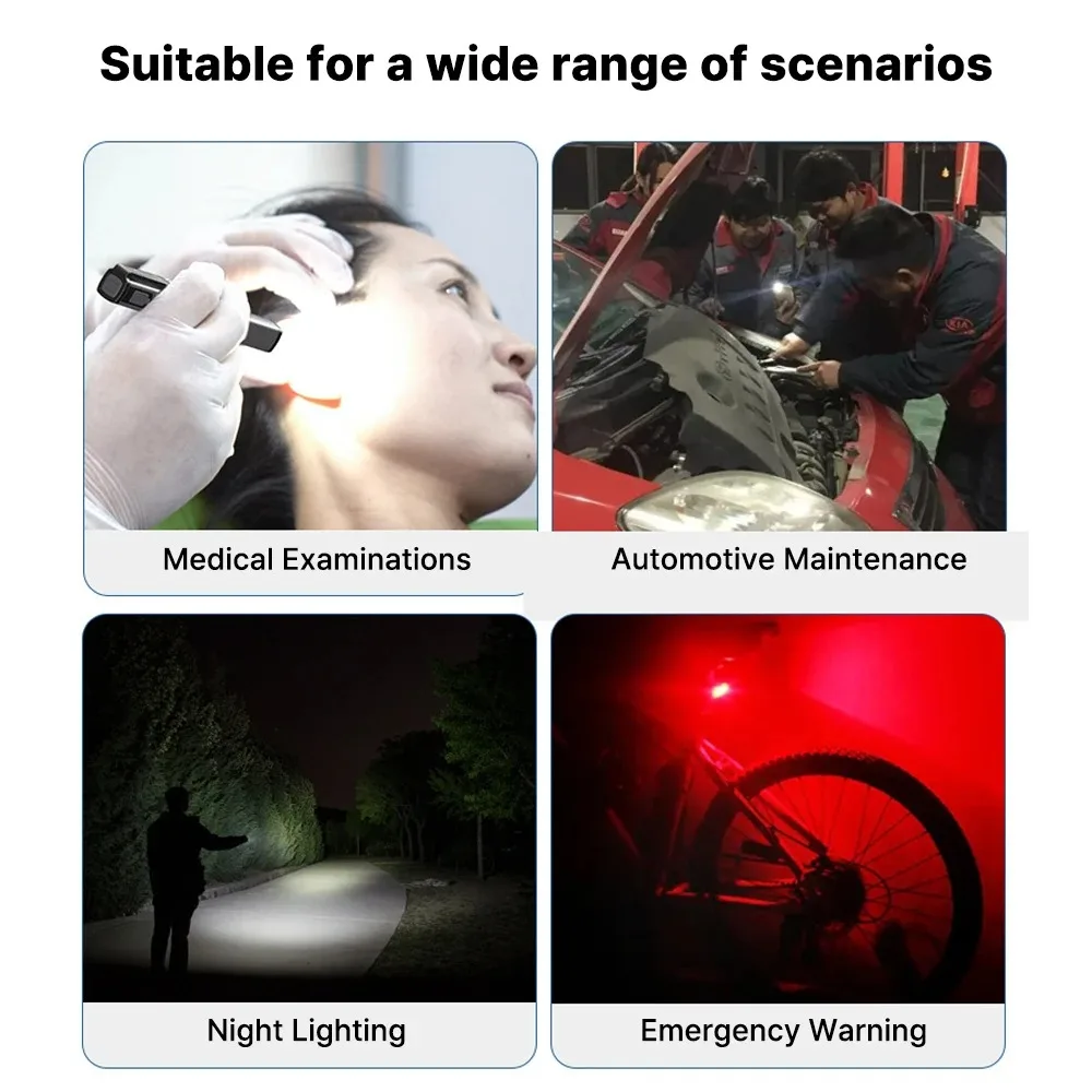 LED مصباح يدوي محمول 120LM الطبية مفيد القلم ضوء مع مشبك قلم 400mAh العمل التفتيش تتراوح القلم الطبي تلميذ مصباح