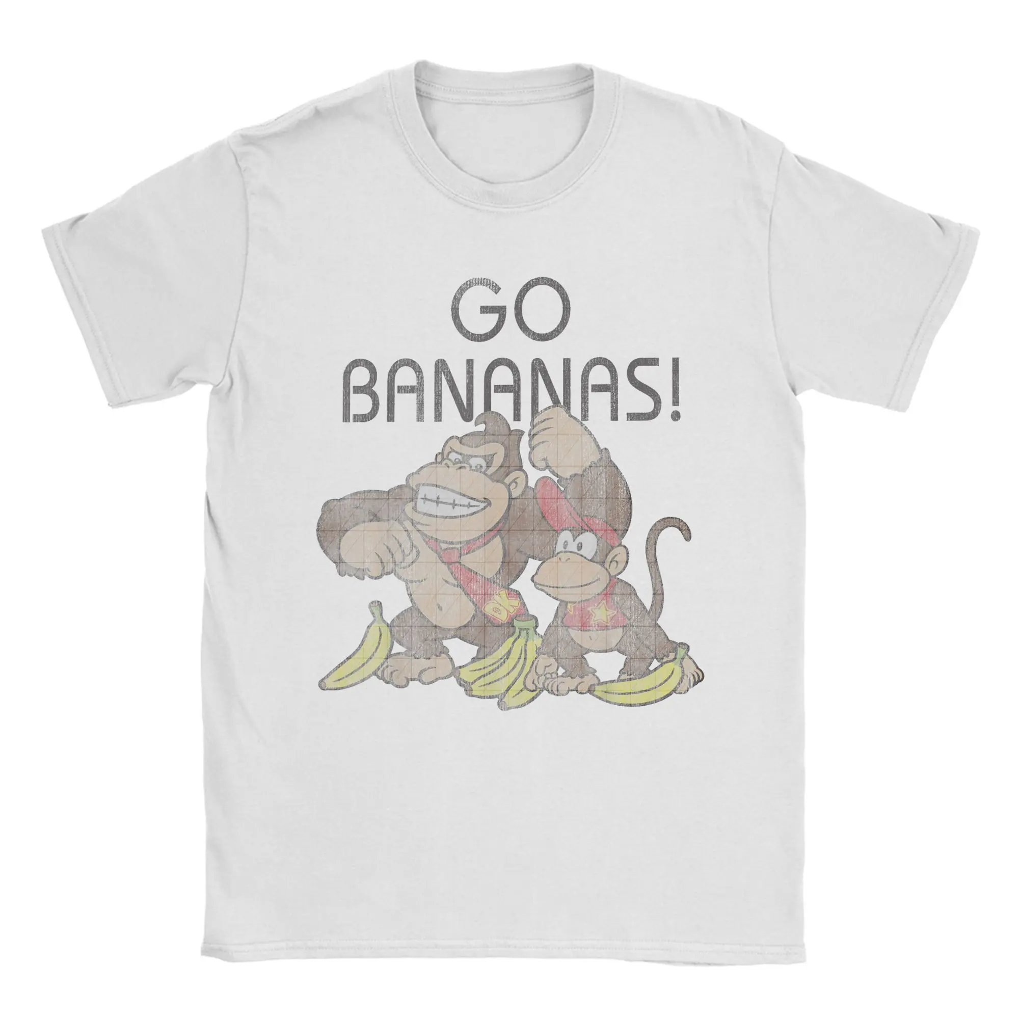 

Donkey Kong Go Bananas Graphic T Shirt Summer T Shirts Cotton Novelty Tshirt For Men Short Sleeve Casual Tees