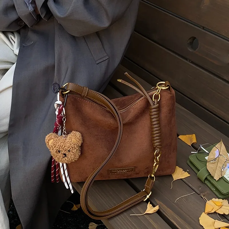 Vintage Handtasche Damenhandtasche 2026 Neue Tragetasche Große Kapazität Vielseitige Casual Schulter-Umhängetasche