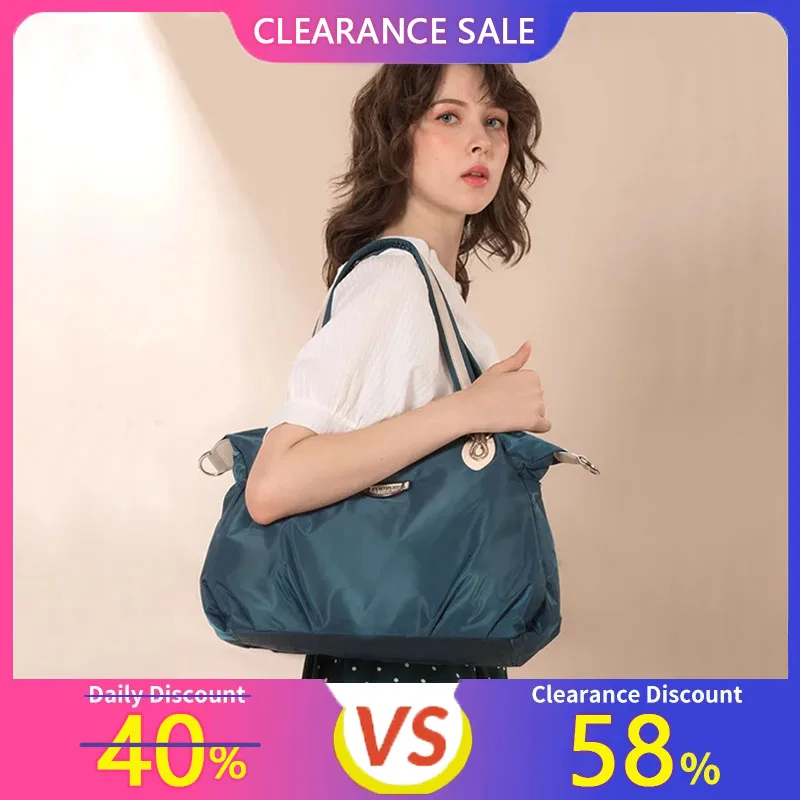 

Epol Large Capacity Tote Bag Women Trend 2025 Fashion Handbag Oxford Waterproof Casual Canvas Shoulder Bags Female Bag 2611-04A