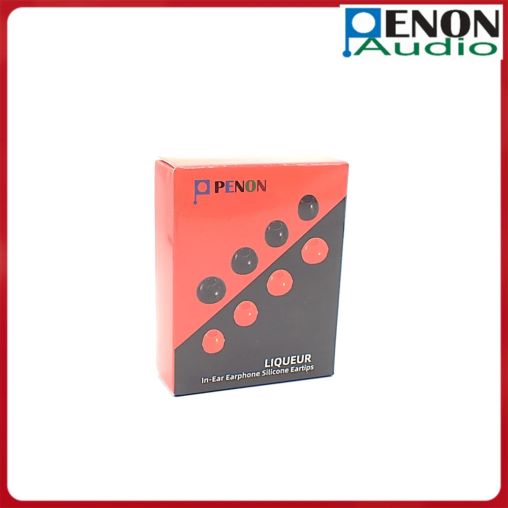 

Силиконовые насадки для наушников Penon Liqueur Black/Orange 4.5 мм HiFi S/M/L/XL для наушников IEM с разъемом 4.0-6.5 мм (3 пары) в упаковке