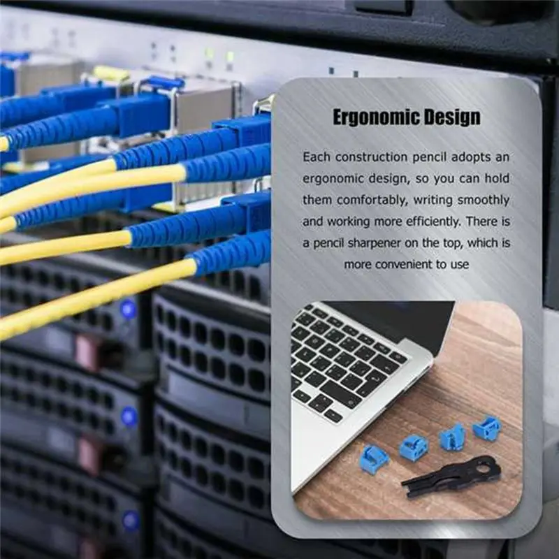 [NEW!A08R】 300Pcs Blue RJ45 Port Ethernet LAN Hub Anti Dust Cover Plug Cap Blockout Protector With Proprietary Lock And Key