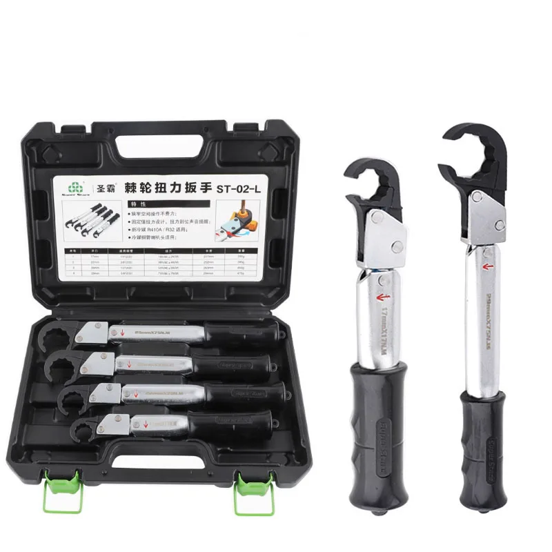 

apply to Ratchet Torque Wrench Car ST-02L Tools Set High Precision Open End Wrench Apark Plug Air Conditioning Repair Tool