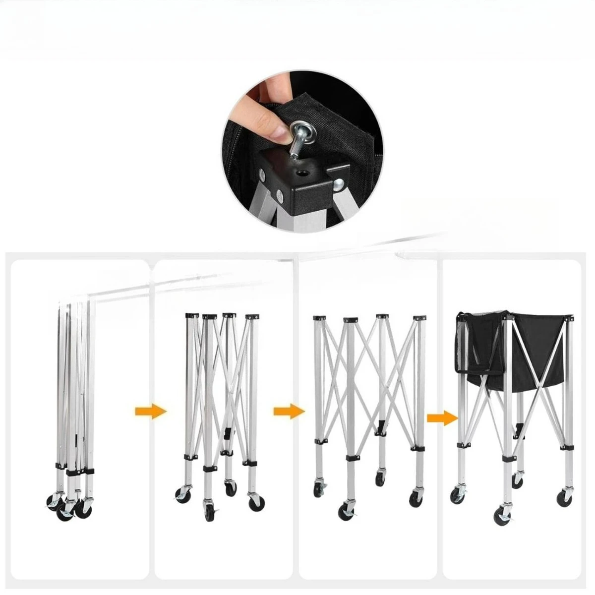 

Foldable tennis ball frame aluminum alloy cart cart mobile portable coach car