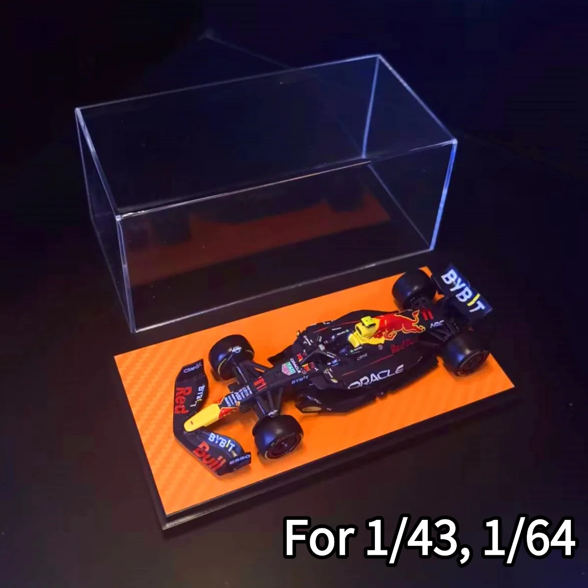 Présentoir en acrylique 5.8 "x 2.8" pour échelle 1:43 1:64 1:87, modèle de voiture, figurine de rangement à collectionner, Diorama de construction Miniature à monter soi-même