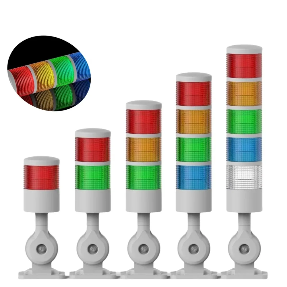 

Многослойная светодиодная сигнальная башня с вращением на 180 градусов, сигнальная лампа со звуковым сирением, аварийная сигнальная лампа для станка с ЧПУ