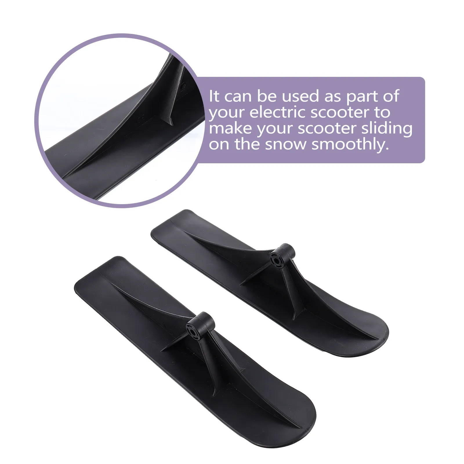 

1Pair Snow Sled Ski Scooter Smooth Sliding Low Temperature Resistant Ski Scooter Snowboard Sled Kit Skiing Board