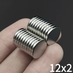 超強力な丸型ネオジム磁石,20個,50個,12mm x 2mm,n35