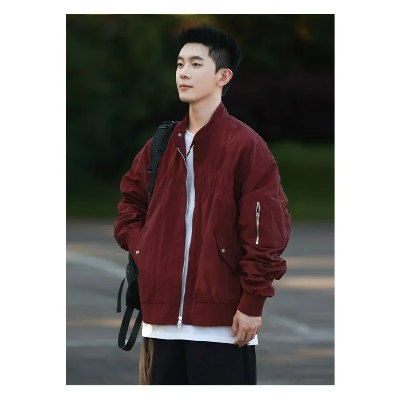 

Мужское пальто American Sle Loose Fit Pilot Jaet, весенне-осеннее повседневное модное бейсбольное пальто, цветное рабочее пальто