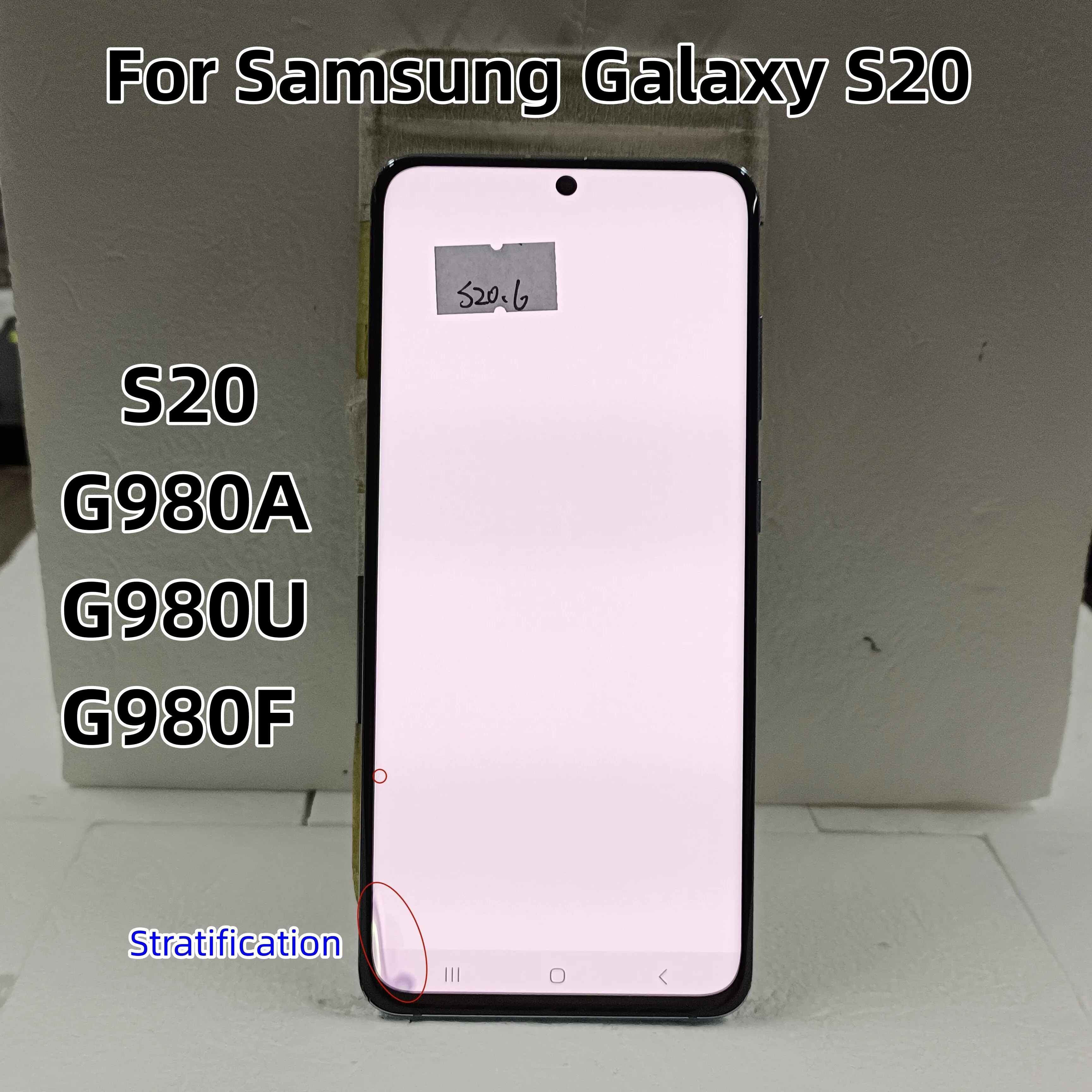 

ЖК-дисплей Super AMOLED 6,2 дюйма для SAMSUNG Galaxy S20 G980 G980U G980F/DS, сенсорный экран с дигитайзером в сборе, замена с дефектом