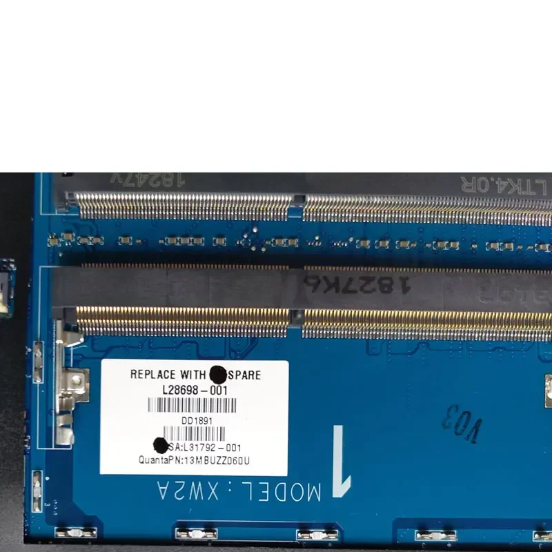 Per HP ZBOOK 15 G5 17 G5 Scheda madre del computer portatile DA0XW2MBAG0 Mainboard con I7-8750H CPU P2000 4G GPU