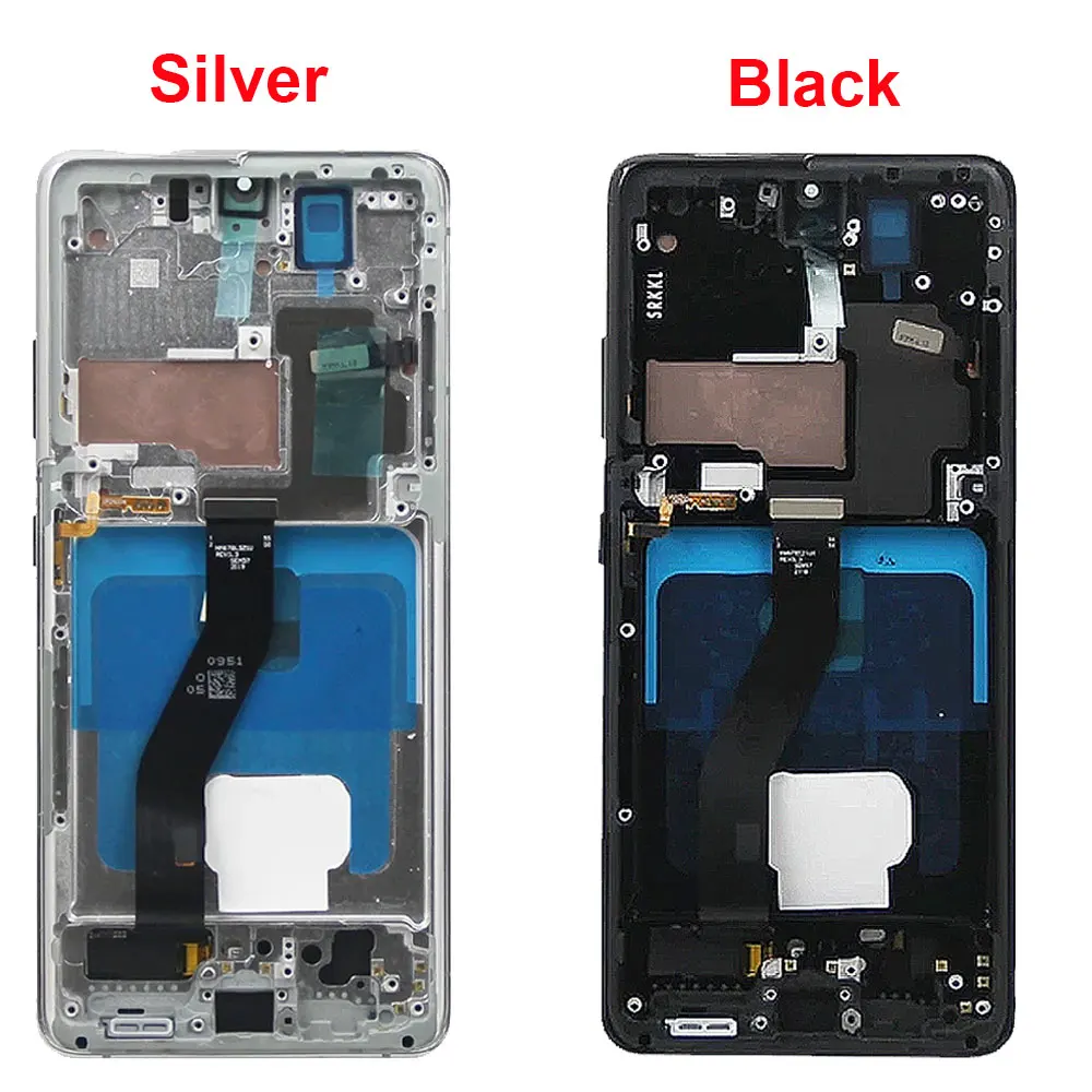 S21Ultra Screen with Fingerprints, for Samsung Galaxy S21 Ultra 5G G998B Lcd Display with Frame Touch Digital Screen Replacement