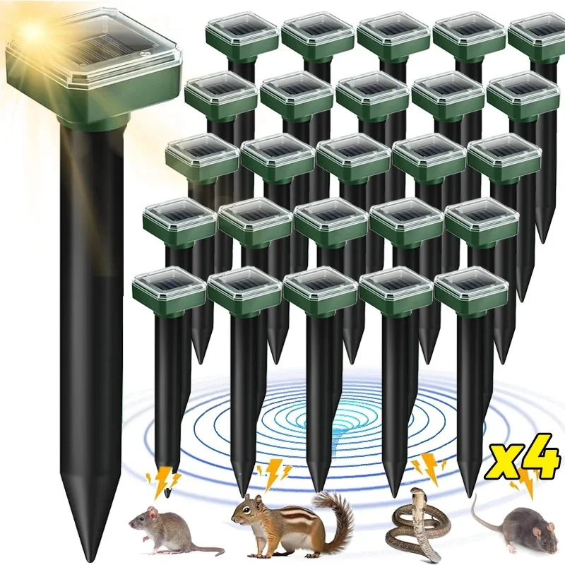 Aliexpress 1/4PCS Outdoor Solar Powered Animals Repeller Outdoor Waterproof Repellent for Outdoor Lawns Garden Farmland Plant Protection - Aliexpress Deal