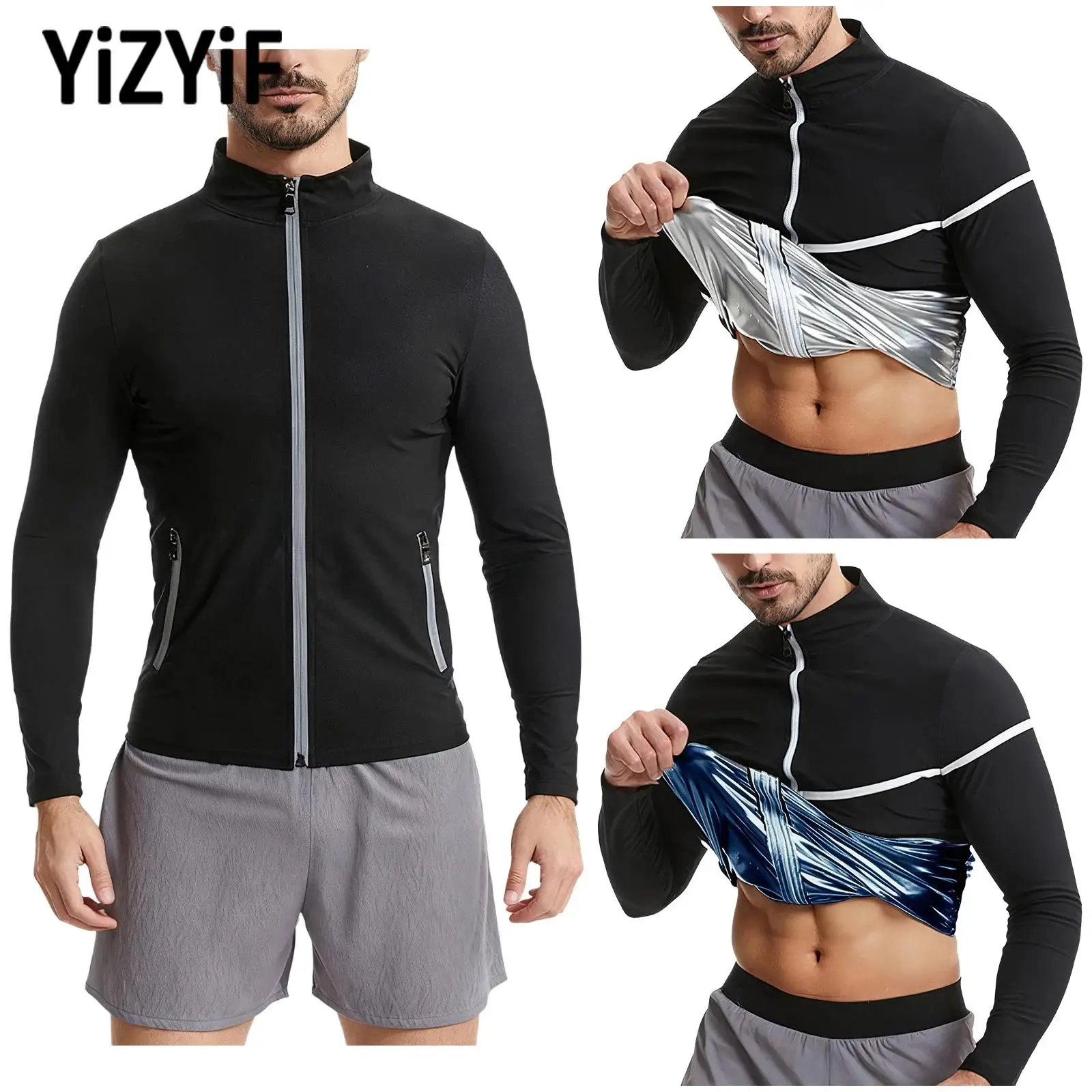 ginasio-topos-dos-homens-suor-sauna-topos-yoga-roupas-de-treino-corpo-shaper-musculacao-moletom-manga-longa-contraste-cor-guarnicao-jaqueta