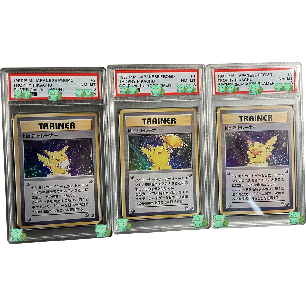 

PTCG Rating Card 1997 P.M.JAPANESE PROMO TROPHY NM-MT 8Points Collection Card Holographic Label Display Replica Child Gifts